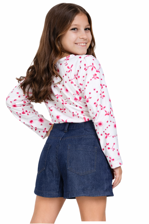 Shorts Jeans Escuro Balon Infantil