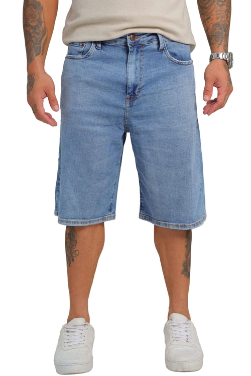 Bermuda Baggy Masculina Azul Claro