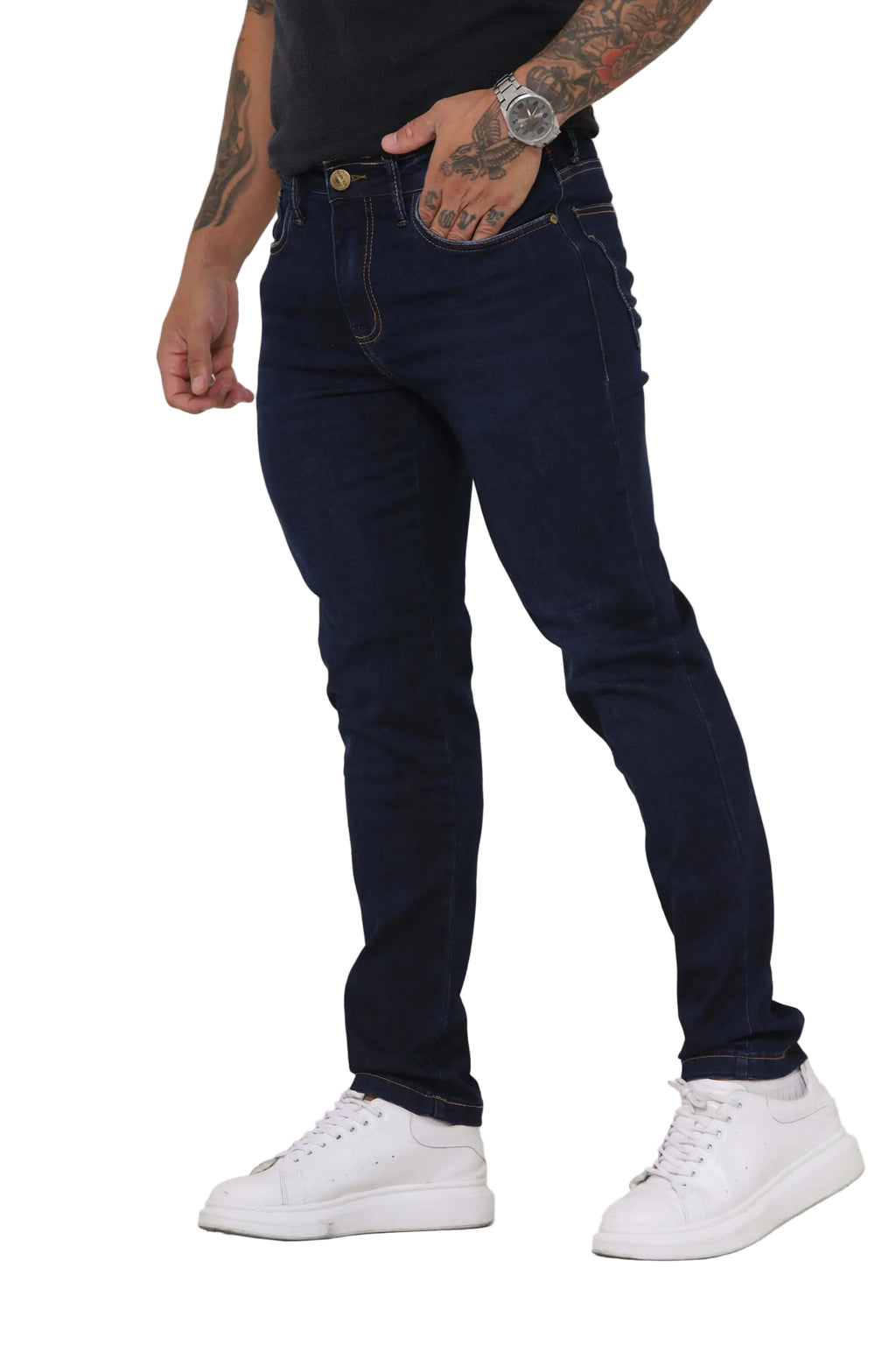 Calça Jeans Masculina Slim Azul Escuro