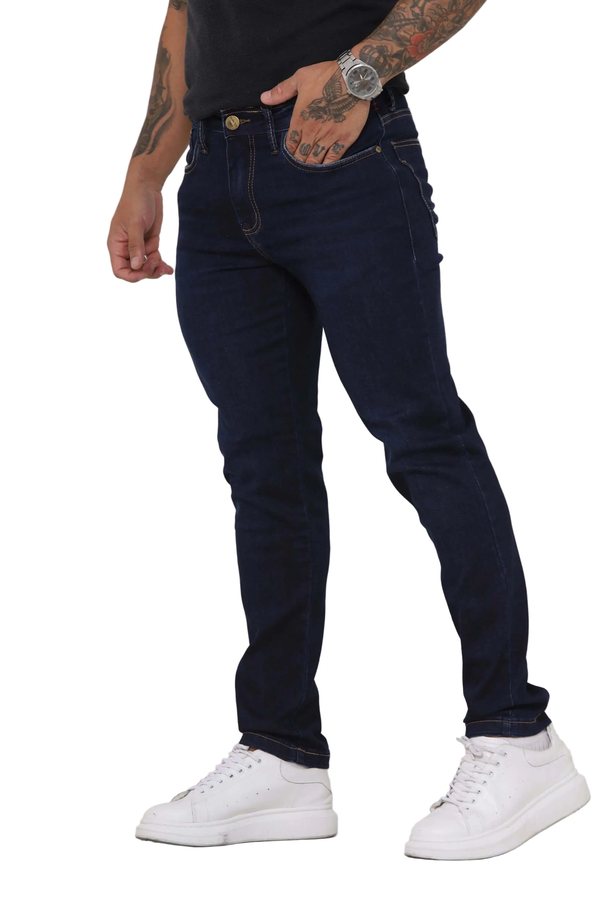 Calça Jeans Masculina Slim Azul Escuro