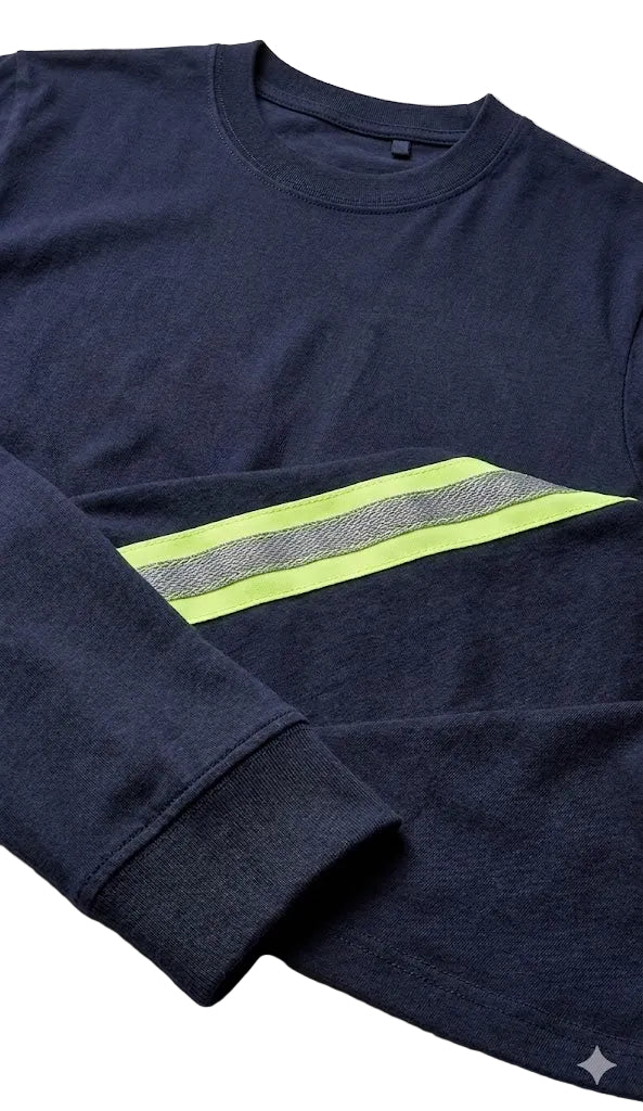 Camisa De Firma Com Faixas Refletivas Unisex