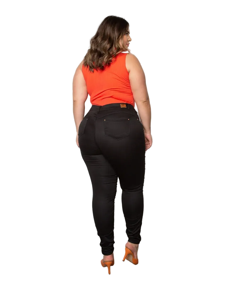 Calça Jeans Feminina Sarja Plus Size