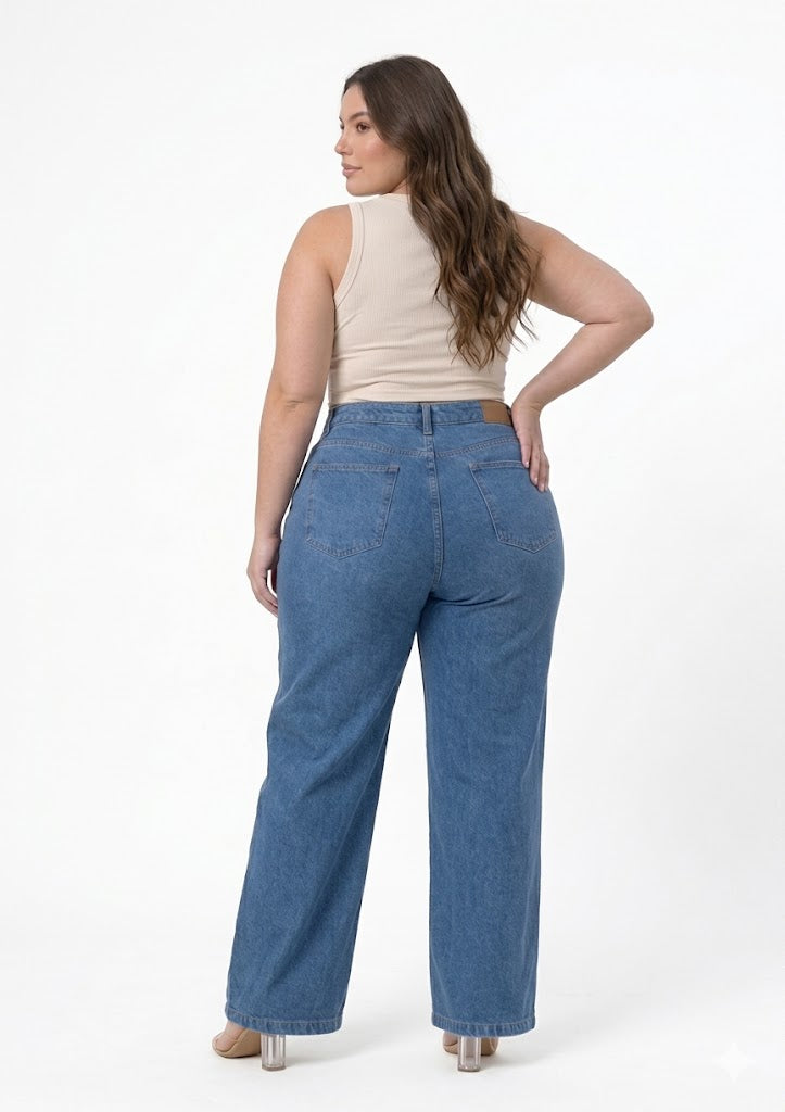 Calça Feminina Baggy Plus Size