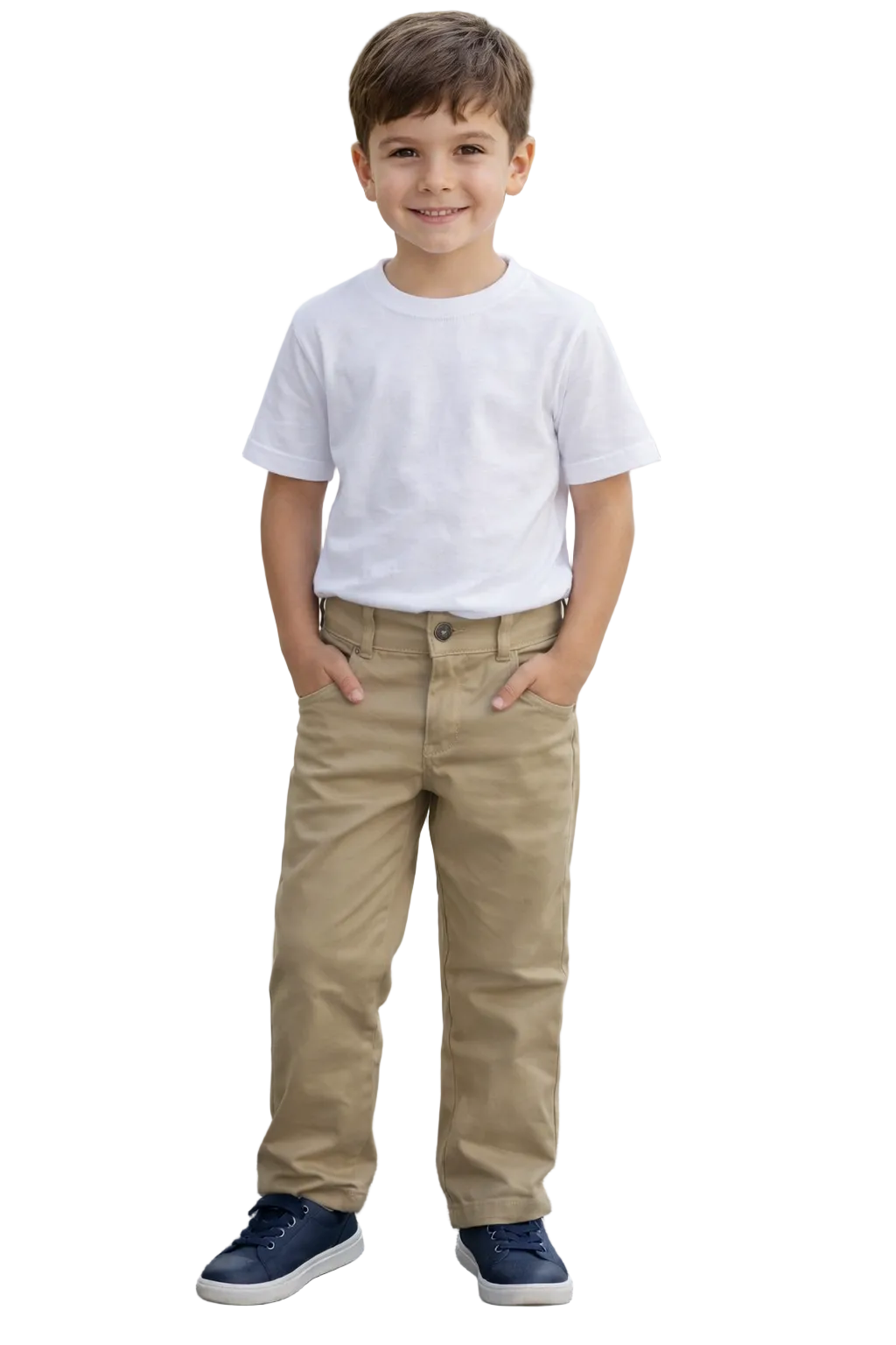 Calça Infantil Menino infantil Confortável Bege