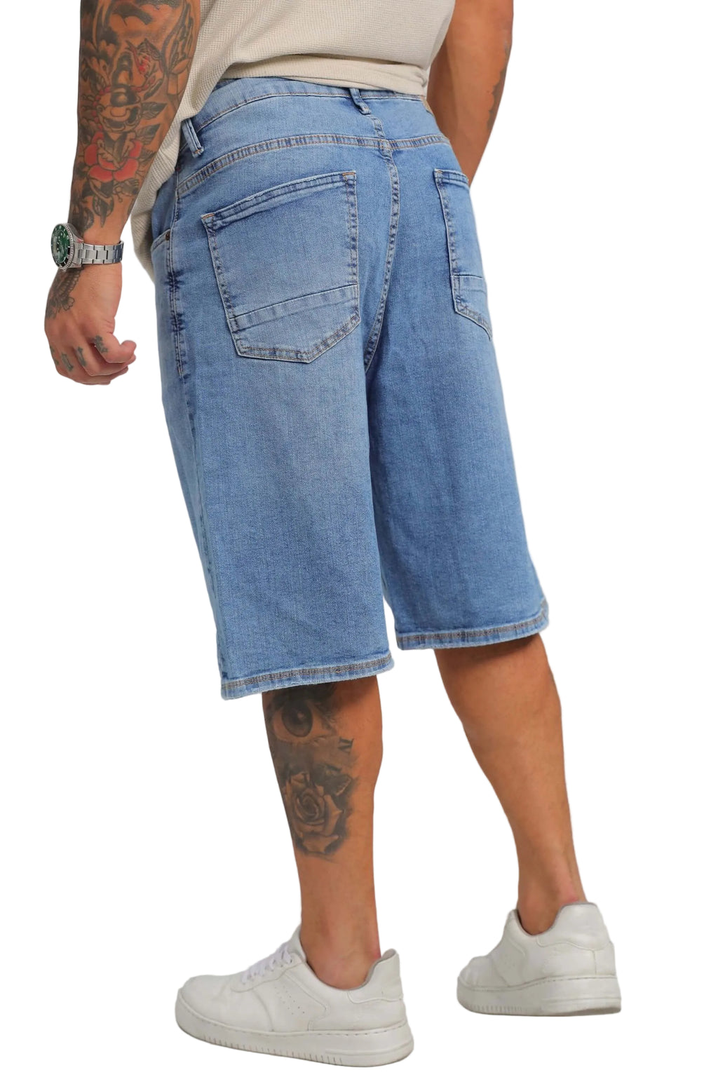 Bermuda Baggy Masculina Azul Claro