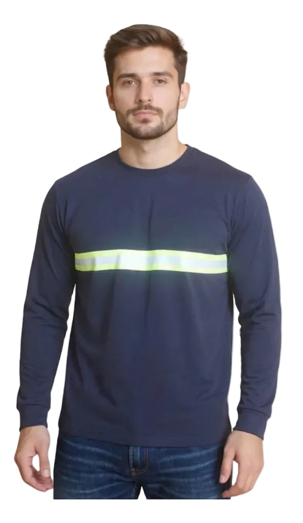 Camisa De Firma Com Faixas Refletivas Unisex