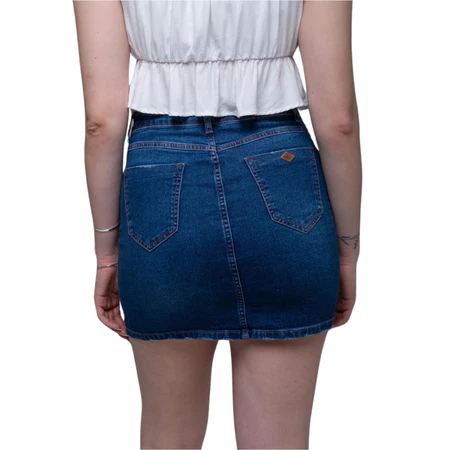 Saia Jeans Feminina com Cintura Alta Osten Jeans