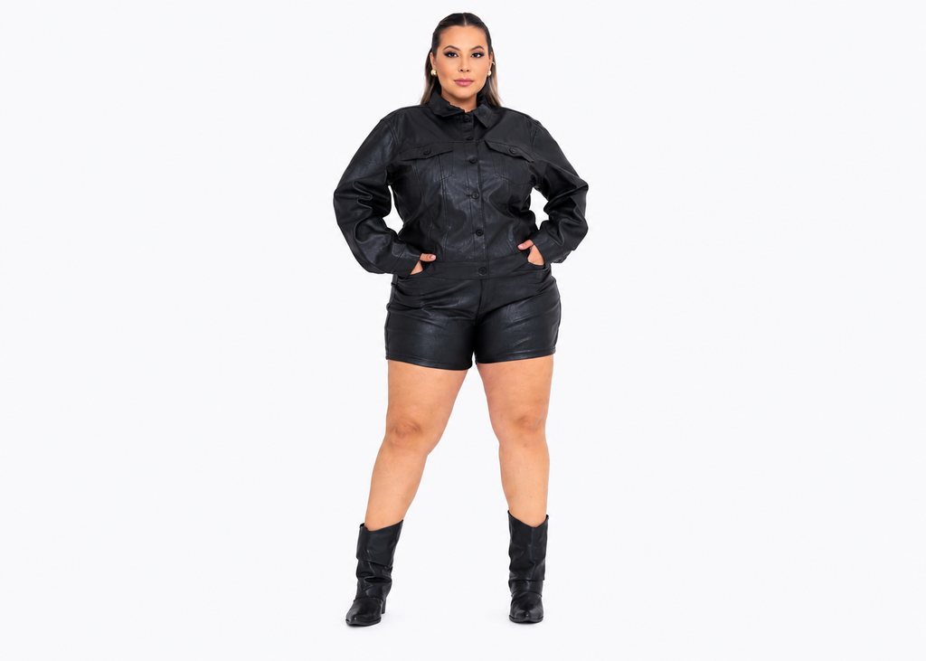 Jaqueta Feminina Plus Size Viscose