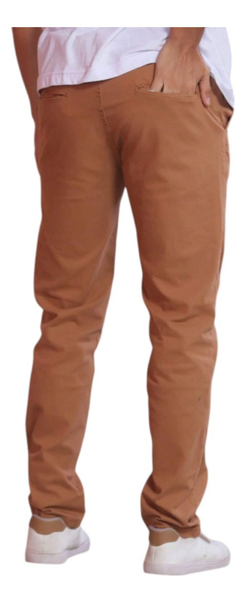 Calça Sarja Masculina Bolso Jeans Elastano Casual  Sport