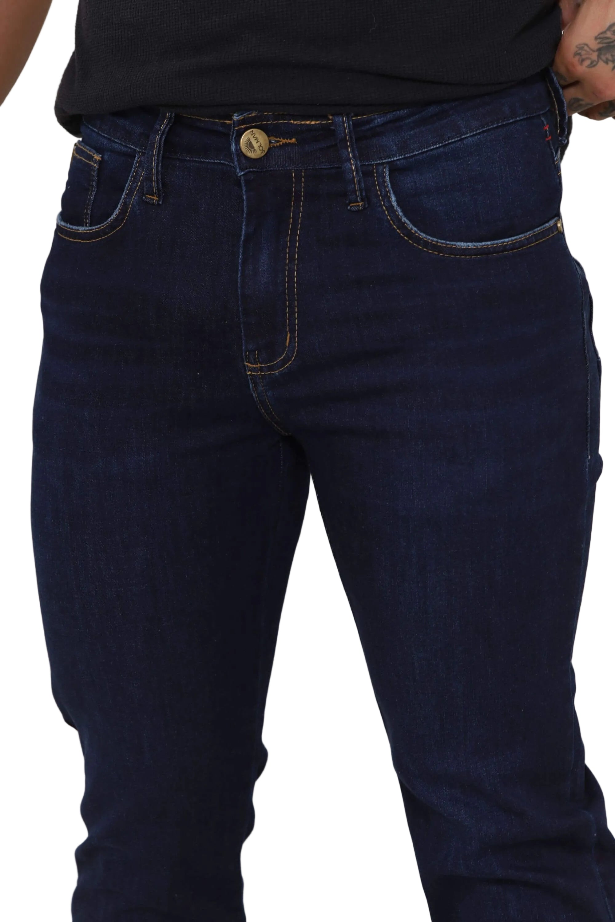 Calça Jeans Masculina Slim Azul Escuro