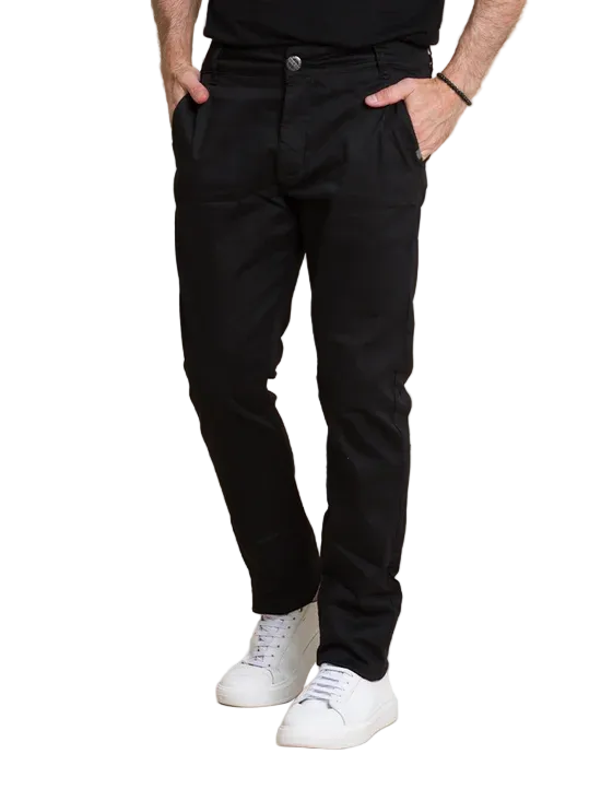 Calça Masculina Sarja Sport Fino Preta