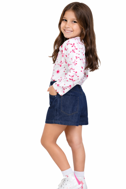 Shorts Jeans Escuro Balon Infantil