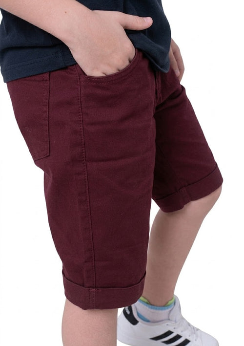Bermuda Sarja Slim Infantil