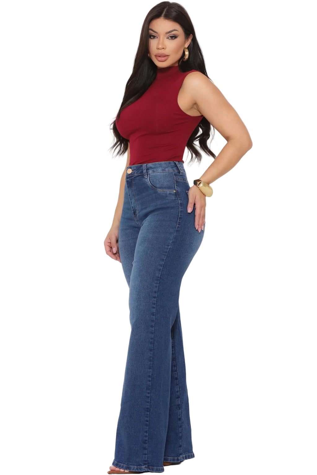 Calça Jeans Wide Leg Conclusão Jeans