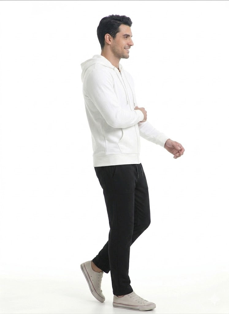 Calça Moletom Algodão Unissex Sem Punho