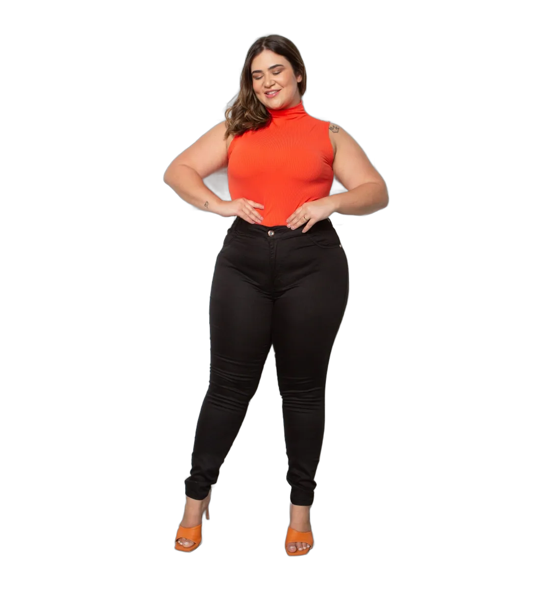Calça Jeans Feminina Sarja Plus Size
