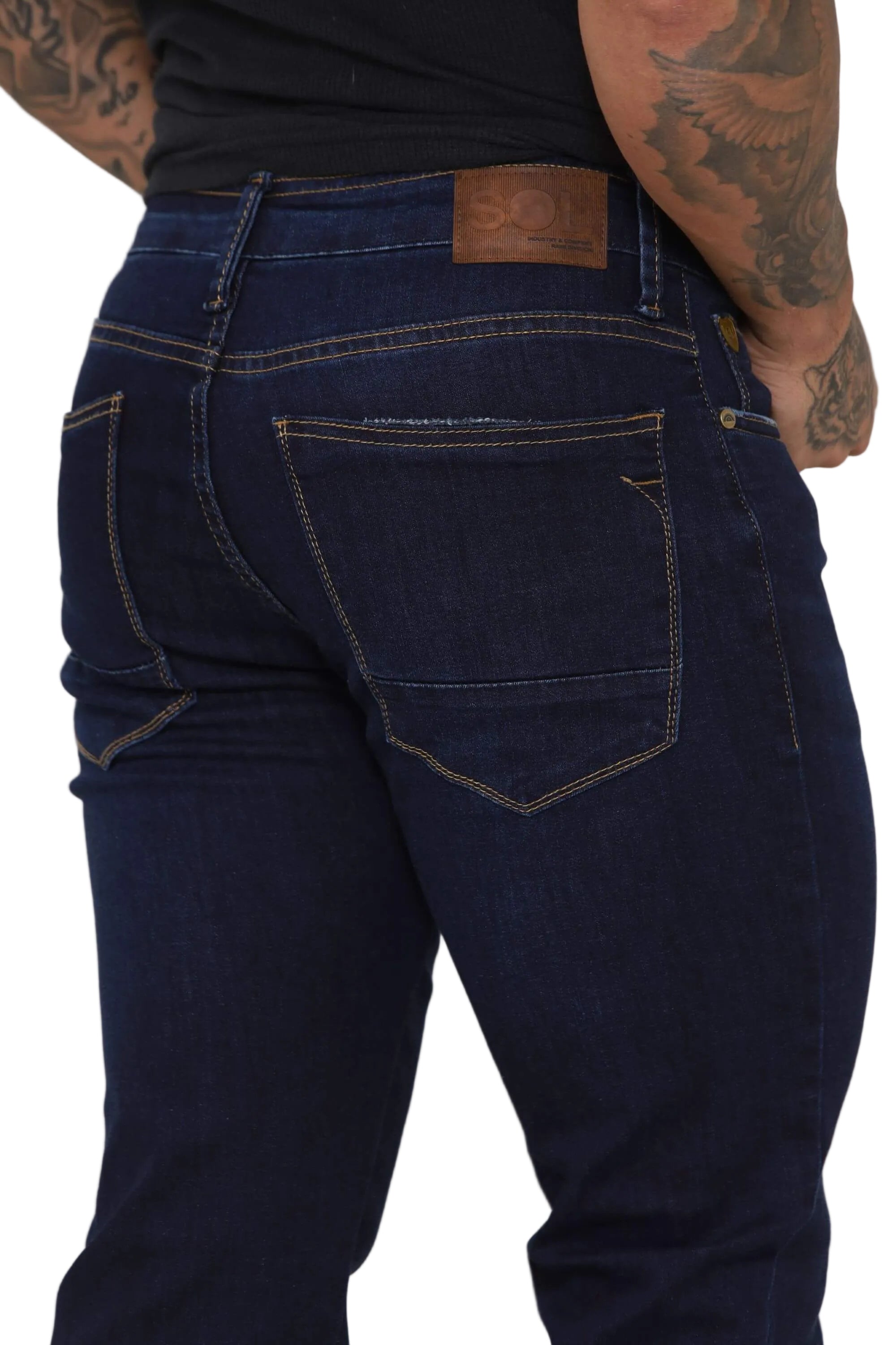 Calça Jeans Masculina Slim Azul Escuro