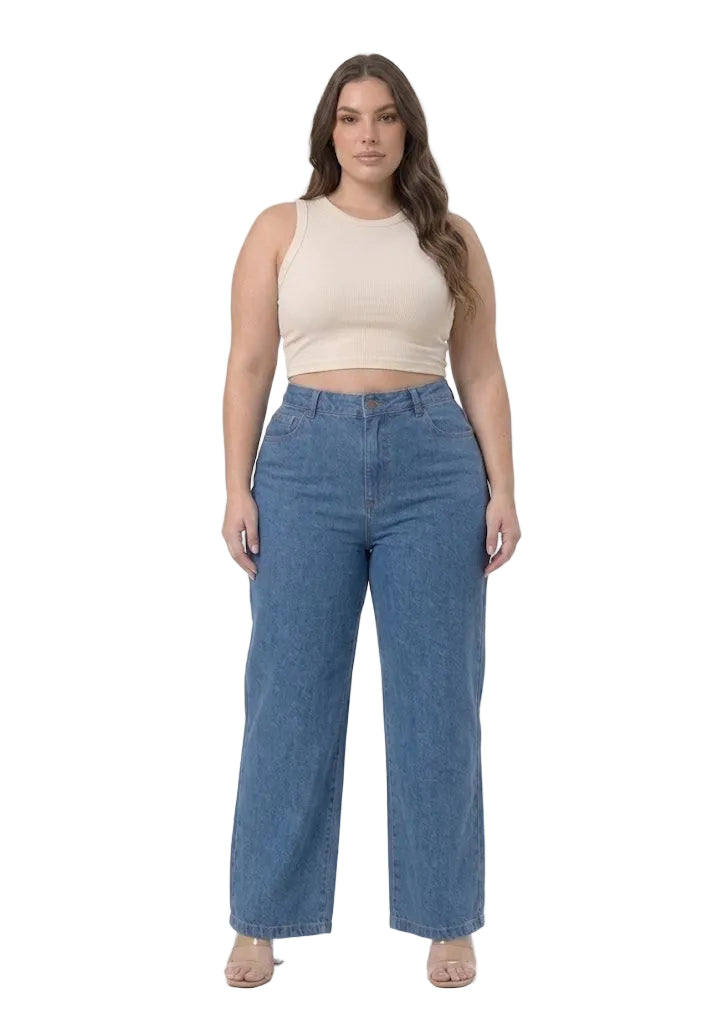 Calça Feminina Baggy Plus Size