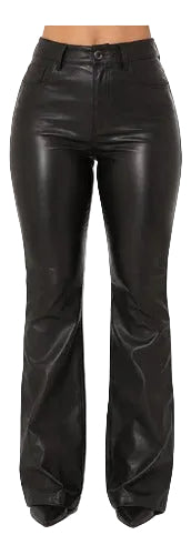 Calça Flare Feminina Resinado Preto