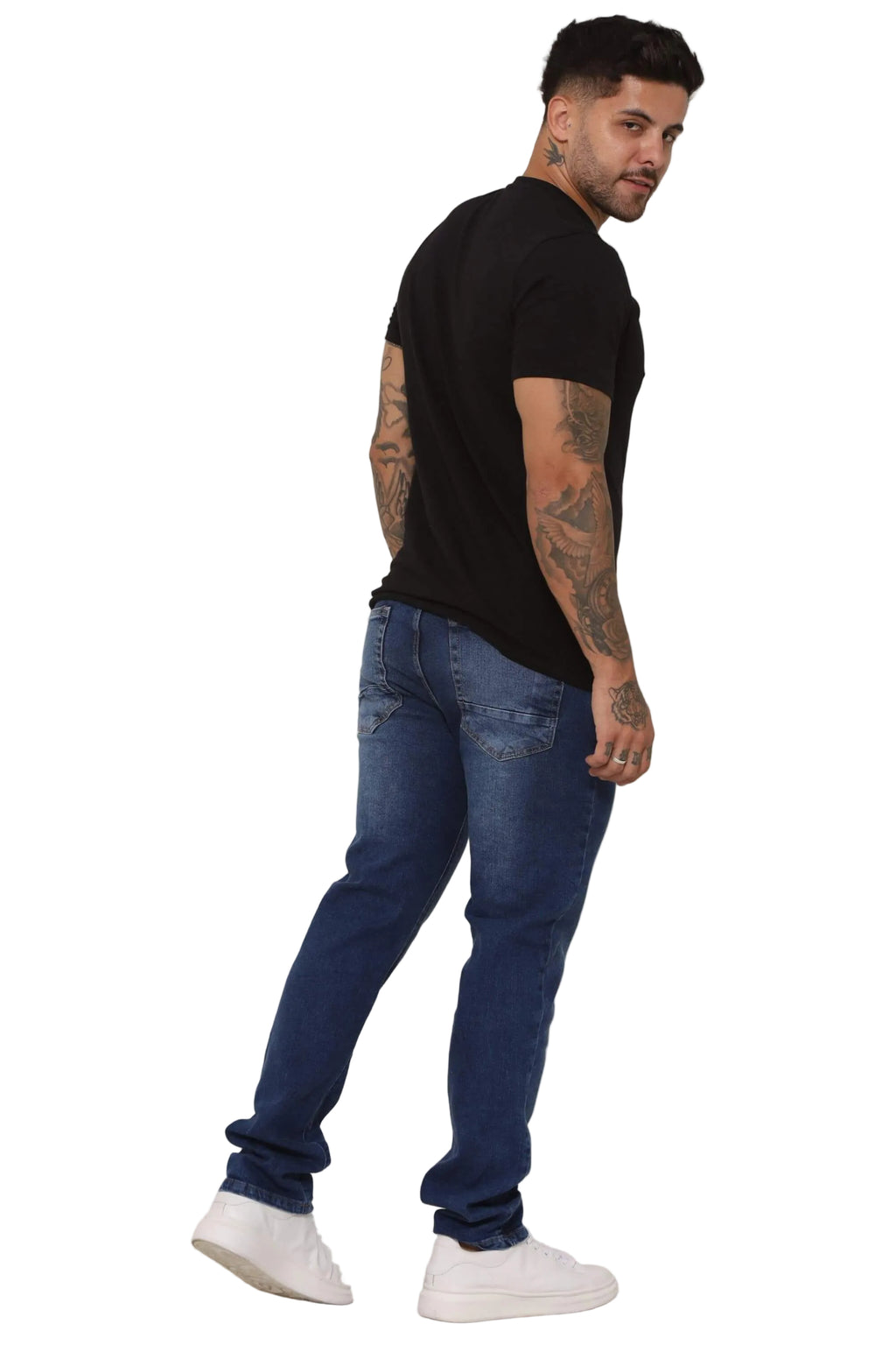 Calça Jeans masculino Slim Azul Escuro