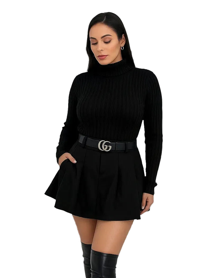 Blusa De Frio Tricot Feminina Suéter Lã Casaco Inverno Tricô