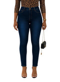 Calça Jeans Cigarrete Cintura Alta Levanta Bumbum Elastano