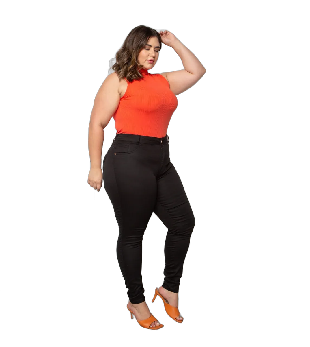 Calça Jeans Feminina Sarja Plus Size
