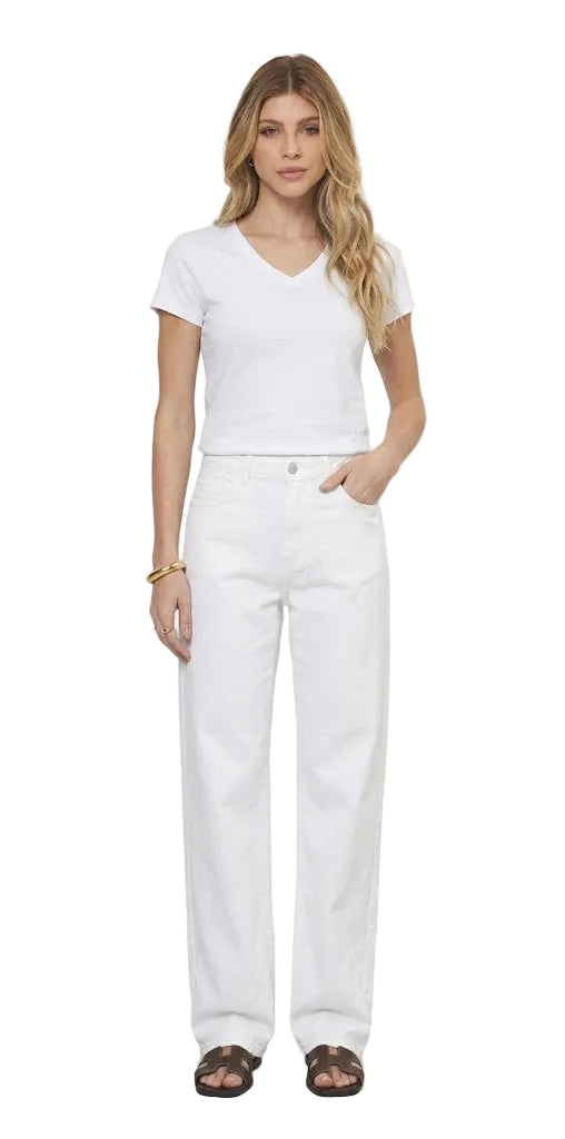 Camiseta Feminina Gola V Basica Casual