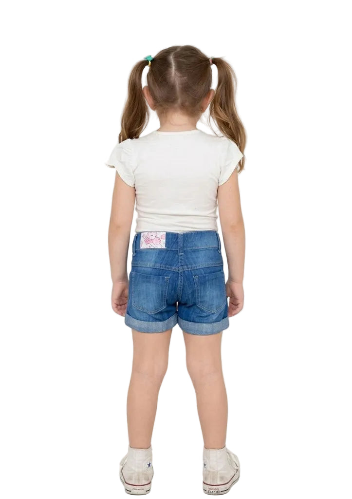 Shorts Jeans Juvenil Menina Verão Confortável