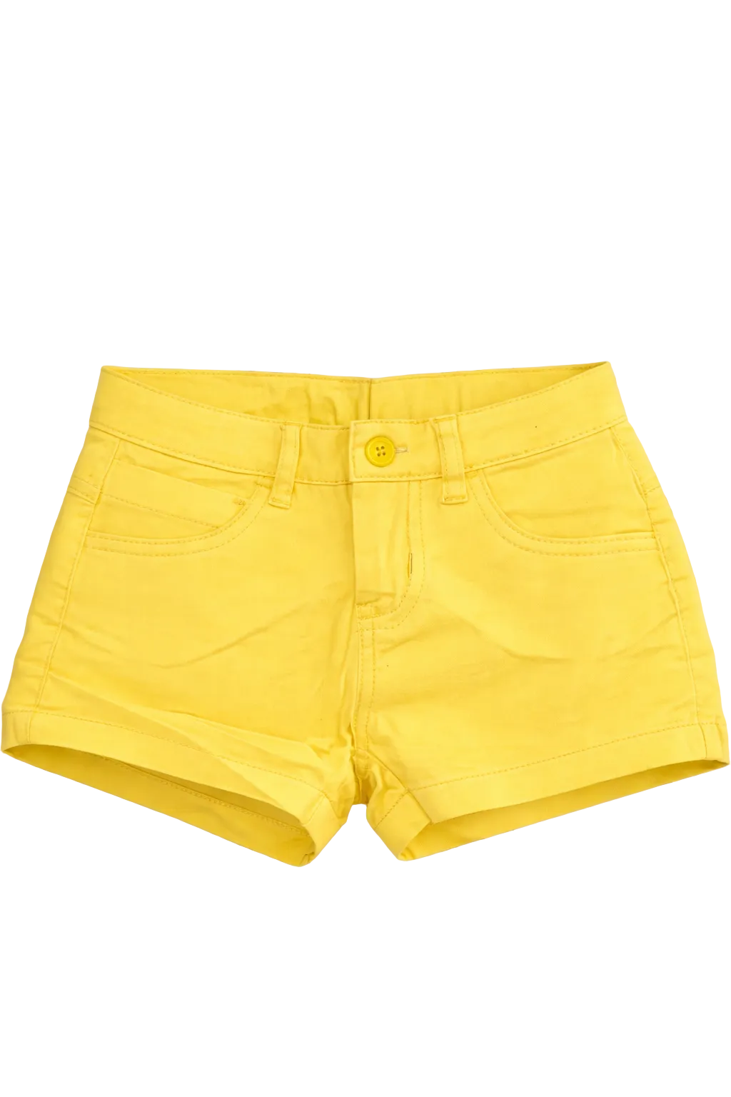 Shorts Infantil Menina Em Brim Com Regulagem